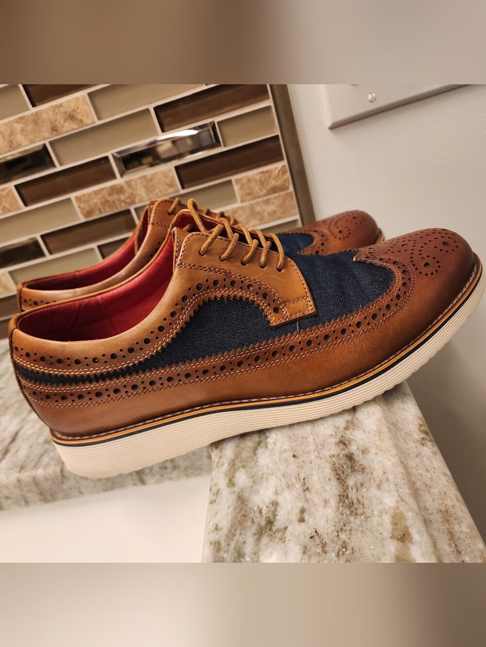 Marc Nolan Alexander Denim Longwing Sneakers